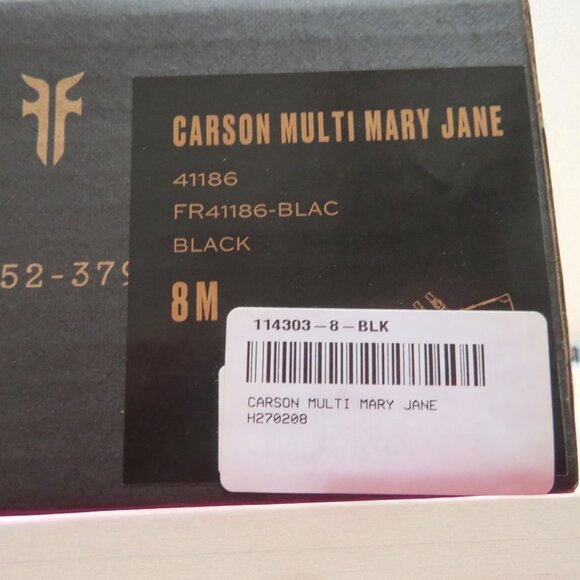FRYE - Carson Multi Mary Jane Flats -Black - Women Size 8 - New in Box - Picture 14 of 16